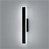 DELIPOP Applique da Parete 12W Nero Lampada da Parete 3 Temperatura Colori | Lungo Lampada a Muro LED per Camera da Letto Soggiorno Corridoio Ufficio Scala, 3000K/4500K/6500K