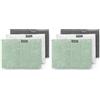 Brabantia - Sinkside Panni in Microfibra per la Pulizia - Spugna e Microfibra - Lavabili in Lavatrice - Assorbono 7 Volte il Proprio Peso - per Pulizia di Piatti, Superfici e Specchi - Set di 6 - Mix