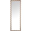 DRW Specchio da Pavimento e Parete a Forma di Legno in Noce, 4 x 56 x 177 cm