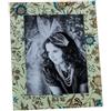DRW Portafoto decorato per fotografie da 15 x 20 cm, in verde, giallo e blu, 26,6 x 21,5 x 2,5 cm