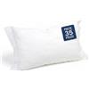Caleffi Set 35 Federe Cuscino Letto Hotel B&B 100% Cotone 50x90 Bianco | Tinta unita, tessuto resistente ai lavaggi frequenti, adatta a guanciali standard 50x80, per agriturismi e case vacanza