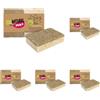 ECONATURAL by York York Spugna da Cucina Ecologiche Spugna Piatti Ecologica Spugnette naturali per la Pulizia antigraffio compostabile biodegradabili cucina e bagno cellulosa e fibra colore marrone (Confezione da 5)