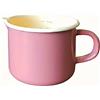 Krüger Haushaltswaren Karl Krüger - Pentola per latte con scala litro, smaltata, 12 cm, colore: Rosa