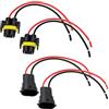 OTOTEC 4 Pz H8 H11 2 Pin Fendinebbia Cablaggio Per H8/H9/H11/880/881 Lampadine Presa Lampadina Presa Cablaggio Connettore Plug And Play 15 Cm
