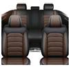 FIENZA Set Completo per 5 Posti Coprisedili Auto per Fia t Panda 3. Series (Type 169) 2003-2008 2009 2010 2011 2012 Copri Sedile Auto Compatibile Airbag,Pelle PU Impermeabile Traspirante Protezione,Z