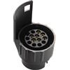 Feuunly Adattatore 7 a 13 Poli Rimorchio, 12V Convertitore Adattatore Spina Rimorchio, Presa Rimorchio 7 Poli a Spina Rimorchio 13 Poli, per Trattore Rimorchio RV Barca Caravan Camion