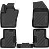 WALSER Tappetini in gomma per auto XTR su misura compatibile con Jeep Renegade SUV 07/2014 - Oggi