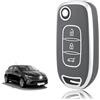 TOOMUME Cover Chiave Auto per Renault Clio 5 Twingo 3 Megane 4 Trafic 3 | Silicone Morbido, Antiurto, Anticaduta, Antigraffio, Custodia Protettiva Chiave per Kangoo Captur Kadjar Dacia Duster Sandero