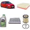 Generico Kit tagliando + 6L olio Mobil 5W30 per Classe B W246 W242 benzina B160 B180 B200 B220 B250