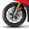labelbike Adesivi Moto Cerchi Compatibile con Ducati | Multistrada 1000-1100 - 1200-1260, Strisce, Ruote, Tuning Kit, Decorazione, Italia Nero, Made in Italy