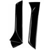 Generico Alettone Posteriore Per Seat Per Leon 5F FR Mk3 MK3.5 2012-2021 Lunotto Posteriore Laterale Spoiler Ala Auto Canard Splitter Nero/Fibra Di Carbonio Diffusore Paraurti