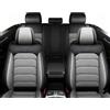FUNEAER Coprisedili per Auto adatti per Volkswagen Amarok,Antiscivolo Traspirante Protezione Sedili Anteriore Coprisedili Protezione del Sedile Impermeabile in Pelle PU(Grigio)