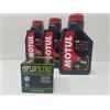 AER MOTO SPARE PARTS 3 LT LITRI OLIO moto 7100 10W50 + FILTRO OLIO 100% Sintetico NEW Ester 4 T (indicare modello moto e anno)