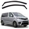 J&J AUTOMOTIVE GP Deflettori per Toyota Proace dal 2016, 2 pezzi | 2 deflettori GP per Toyota Proace, policarbonato flessibile, finitura nera, canale del finestrino.