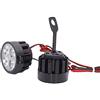 BaronHong Faretti per moto BaronHong 2 pezzi 12V-80V Impermeabile Universale 4 LED E-Bike Luci ausiliarie esterne (nero, M)
