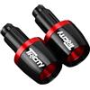 GNSDHJIK Per YH Tricity 125 155 300 2018 2019-2022 2023 2024 Accessori Terminali Manubrio Moto Manopole Tappi(ROSSO)