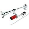FreeTec, Clacson ad aria compressa per camion da 12 V, 150 dB, 450 mm, in cromo e zinco, con tromba singola, super forte per tutti i veicoli quali camion, treni, barche, auto, SUV