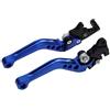 Mosklo Moto Leve Freno Leva Freno Universale In Alluminio Per Moto E Scooter, Disco Anteriore, Tamburo Posteriore, Doppio Disco, Leva Frizione Regolabile Moto Leve Freno Leva Frizione(Blue)