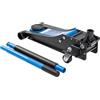 HÖGERT TECHNIK Cric idraulico 2T - Cric idraulico piatto, altezza di sollevamento 85 - 430 mm, compatto e leggero, struttura in acciaio, ruote e valvola di sicurezza, sollevatore auto per auto