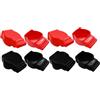 YINGAYOU Copertura Morsetti Batteria Gomma Tappi Batteria Auto C-8PCs | Elevato Isolamento Resistente Alla Polvere e ai Cortocircuiti Facile da Usare, per Auto, Moto, Autocarri, Imbarcazioni