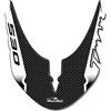 Resin Bike Adesivi Scooter Compatibile con Yamaha T-max 530 Tmax 2012-2016 Bianco e Carbonio. Protezione Parafango e Parasteli Antigraffio e Antiurto. Adesivi Resinati 3D Made in Italy