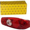 HELLA 2VA 341 419-111 Luce posteriore, Caraluna II, Lampadine, 12V, Montaggio, interno, avvitato, Colore diffusore luce: rosso, Spina: Spina piatta, Sx, Quantità: 1