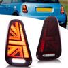 VLAND Motor VLAND Union Jack Fanali Posteriori LED per Mini Cooper R50 R52 R53 2001-2006 MK1 1st Gen Hatchback/Convertible, con indicatori di direzione sequenziali, con effetto dinamico, Rosso