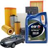 MISTI Kit Tagliando 5 litri olio motore Elf Evolution Fe 5w30 per Renault Megane III