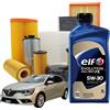 MISTI Kit Tagliando 5 litri olio Elf Evolution Full Tech Fe 5w30 per Renault Megane IV