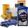 MISTI Kit Tagliando 5 litri Olio Elf Evolution Full Tech Fe 5w30 per Nissan Qashqai II