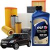 MISTI Kit Tagliando 5 litri olio motore Elf Evolution Fe 5w30 per Nissan Qashqai
