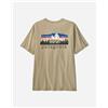 Patagonia Fitz Roy Foothills M - T-shirt - Uomo - Beige