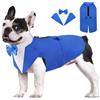 AOFITEE Smoking per cani, set formale per cani e bandana, abito da sposa | Smoking per cani di piccola taglia, camicia da smoking con papillon staccabile, costume per cani per Halloween, Natale, feste