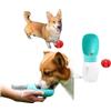 Dusan Pet Store Borraccia per cani verde (piccola) con palla verde per dolcetti (rosso)