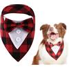 KASESSS 1 Pezzo Papillon Cane Matrimonio, Smoking Bandana Cane, Regolabile Papillon per Cani di Piccola, Media E Grande Taglia, Adatta per Matrimoni, Feste di Compleanno/L