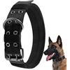PetGlimmer Collare Tattico per Cani, Regolabile Collare Tattico in Stile Militare | per Cani di Taglia Grande, con Fibbia In Metallo, per Rottweiler, Mastino, Doberman, Pastore Tedesco (Xl, Nero)