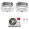 TCL Condizionatore a Cassetta 4 Vie TCL Compact Dual Split 9+9 con MT1420 R-32 Wi-Fi Optional