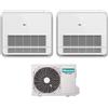 Hisense Climatizzatore Condizionatore Hisense Dual Split Console 9+9 con 2AMW42U4RGC R-32 Wi-Fi Optional Telecomando di Serie Incluso 9000+9000