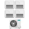 Hisense Climatizzatore Condizionatore Hisense Quadri Split Console 9+9+12+12 con 4AMW81U4RAA R-32 Wi-Fi Optional Con Telecomando di Serie 9000+9000+12000+12000 - Novità