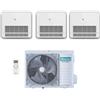 Hisense Climatizzatore Condizionatore Hisense Trial Split Console 9+9+12 con 3AMW72U4RJC R-32 Wi-Fi Optional Con Telecomando di Serie 9000+9000+12000