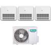 Hisense Climatizzatore Condizionatore Hisense Trial Split Console 9+9+9 con 3AMW52U4RJC R-32 Wi-Fi Optional Con Telecomando di Serie 9000+9000+9000