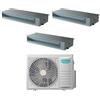Hisense Climatizzatore Condizionatore Hisense Trial Split Inverter Canalizzato Canalizzabile 9+9+9 con 3AMW62U4RJC R-32 Wi-Fi Optional 9000+9000+9000 Con Telecomando di Serie