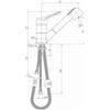 PAINI Miscelatore Rubinetto Lavabo PAINI serie PILOT cod. 04CR568 con doccia estraibile