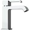 PAINI Miscelatore Rubinetto Monocomando per Lavabo Paini Serie Q click clack con piletta 19CR211ESR
