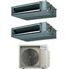 Daikin Condizionatore Daikin Dual Split Canalizzato FBA-A 12+18 con 3MXM68A R-32 Wi-Fi Optional