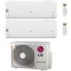 LG Climatizzatore Condizionatore LG Dual Split Inverter Serie Libero Smart 9+12 con MU2R15 UL0 R-32 Wi-Fi Integrato 9000+12000