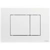 Schwab Placca doppio scarico SCHWAB mod. METIS per cassetta di scarico UP 199 cod. P41-0130-0250 bianco