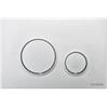 Schwab Placca doppio scarico SCHWAB mod. VELA per cassetta di scarico UP 199 cod. P47-0120-0253 in ABS cromato lucido
