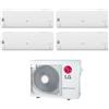 LG Climatizzatore Condizionatore LG Quadri Split Inverter Serie Libero Smart 7+7+9+12 con MU4R25 U40 R-32 Wi-Fi Integrato 7000+7000+9000+12000 - Novità
