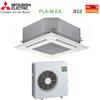 Mitsubishi Electric Climatizzatore Condizionatore Mitsubishi Electric Cassetta 90x90 a 4 Vie 21000 Btu PLA-M60EA + SUZ-M60VA R-32 Wi-Fi Optional con Griglia Inclusa